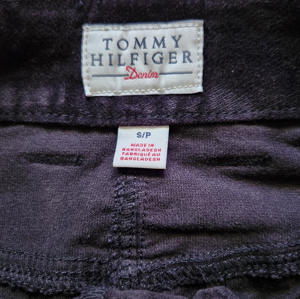TOMMY HILFIGER Black Velvet Skirt size Small - Picture 4 of 7